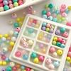 Acrylic Beads Bayberry Charms AB Ball Beads For DIY Jewelry 30-50Pcs