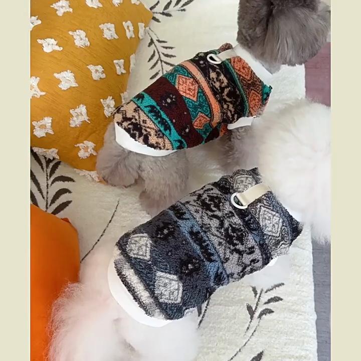 Zimní zateplený kabátek pro psy Měkký tlustý svetr pro psy pro malé střední psy Kočky Vesta pro štěňata Kostýmy francouzského buldočka Yorkie Chihuahua