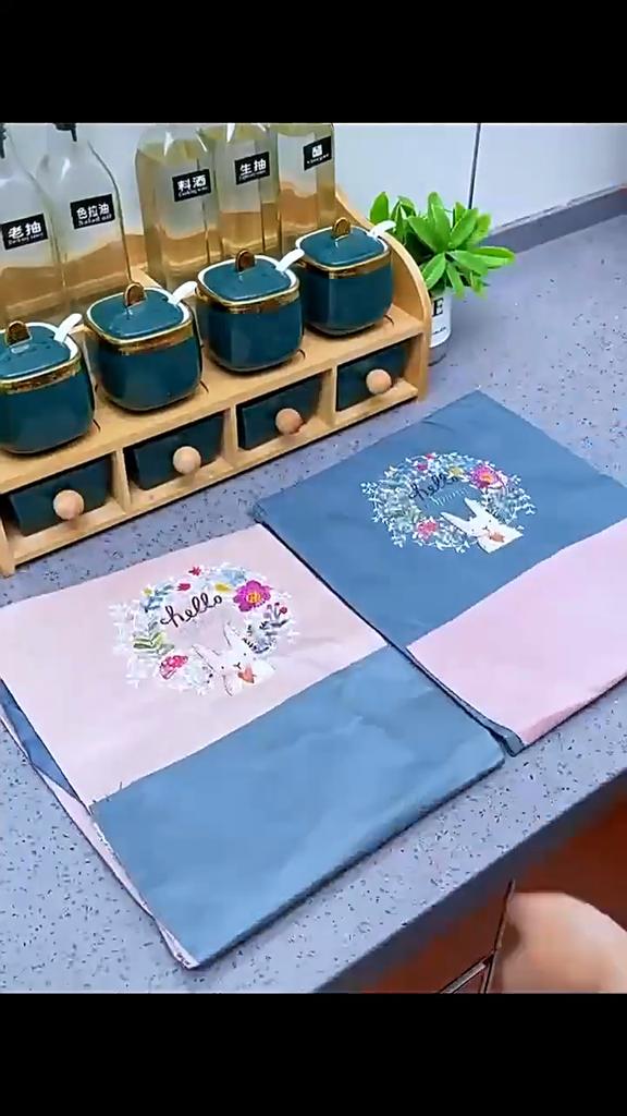Hand-Wiping Kitchen Household Cooking Apron Oil-Proof Waterproof Men Women Adult Waist Fashion Coffee Overalls Wipe Hand Apron