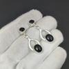 Natural Black Onyx,Black Spinal Gemstone Earrings, 925 Sterling Silver Earring, Handmade Boho Silver Jewelry Dangle Earrings, Engagement Gifts