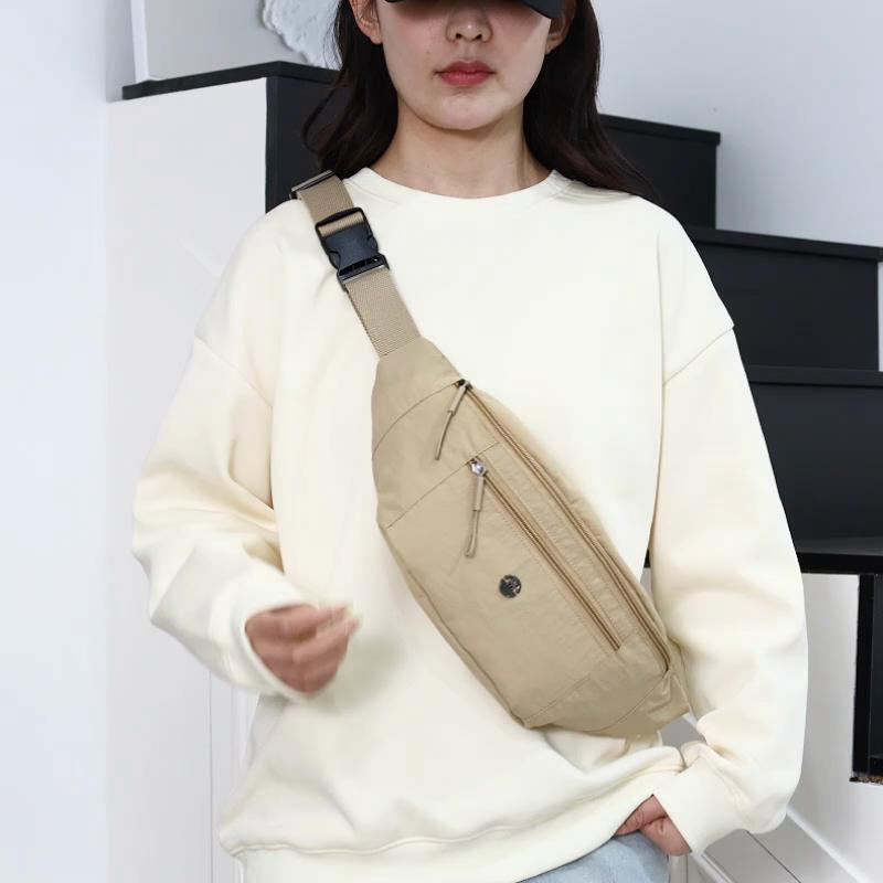 Sports Outgoing Waist Bag Lightweight Solid Color Women's Chest Bag Crossbody Bag