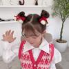New Year Christmas Gift Kawaii Red Hair Pin Children Barrettes Bow Deer Santa Claus Kids Headwear Girls Kids Hair Accessories