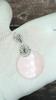 Handmade Rose Quartz Pendant, Disk Pendant, 925 Silver Pendant, Garnet Pendant, Designer Pendant, Pendant by Zivori