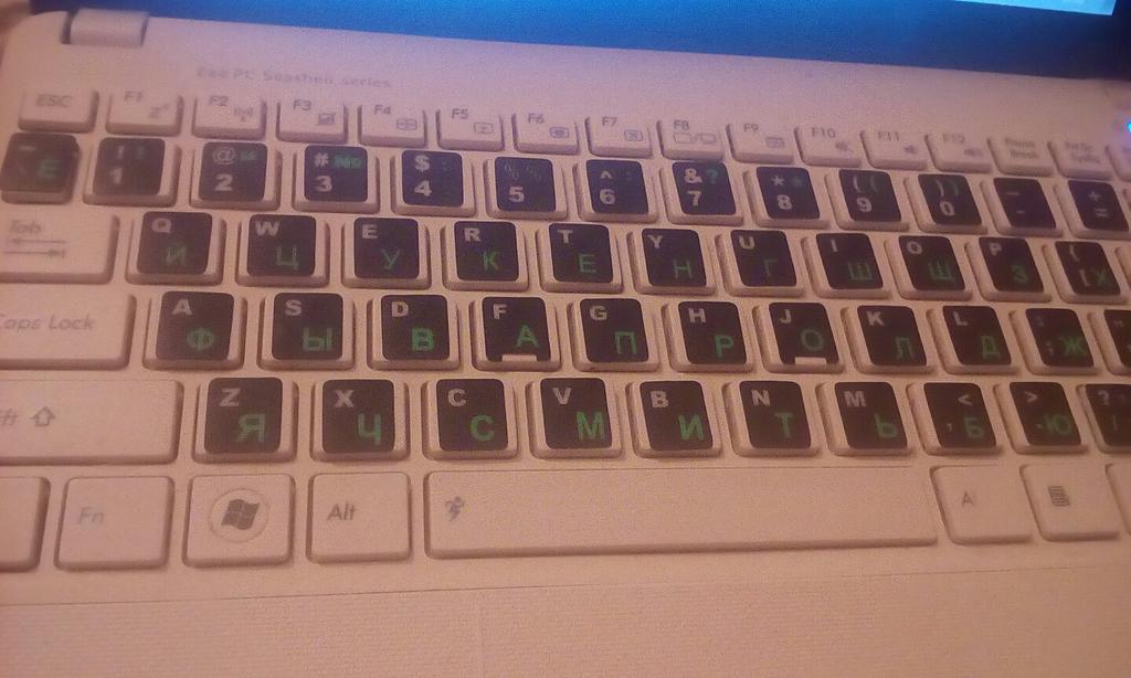 Русские буквы Клавиатура Наклейка Наклейка Протектор для 10-17 \"Ноутбук ...