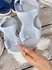 Ladies' Summer Beach Sports Sandals - Open, Over, Breathable Fabric, PU Sole, Light Blue, Suitable for Swimming and Water Activities