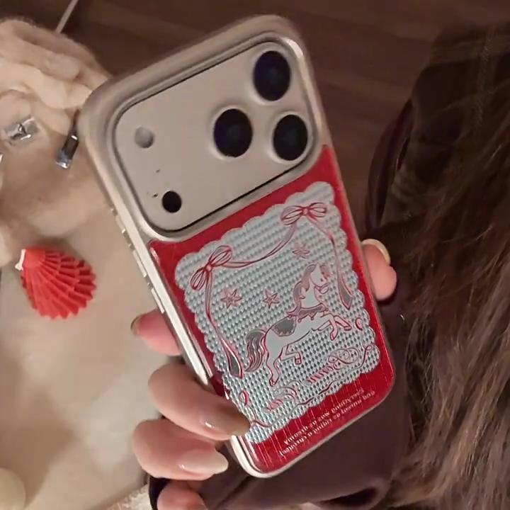 Artistic Pony Phone Case Bracelet for iPhone 16, iPhone 17, iPhone 17 Pro Max