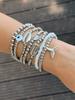 Cross Border Metallic Ocean Wind Bead Shell Bracelet Creative Design Fish Tail Eye Bracelet Set for Women