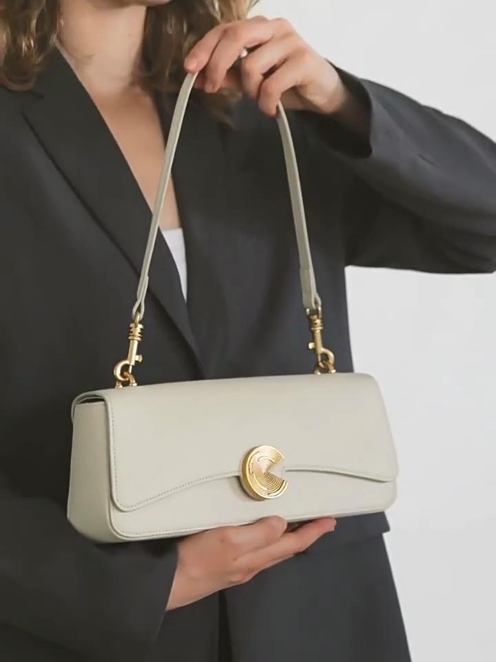 Women Genuine Leather Shoulder Bags Female Fashion Handbag Totes Small Underarm Bag Casual Daybag Mini Purse Armpit Bag