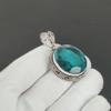 Green Apatite Pendant, 925 Sterling Silver Handmade Jewelry, Apatite Silver Pendant, Party Wear Jewelry For Women's, Pendant Valentine's Day Gift