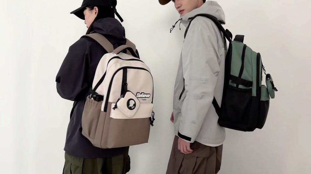 Men's Backpack Outdoor College-style Large Capacity Female School Bag