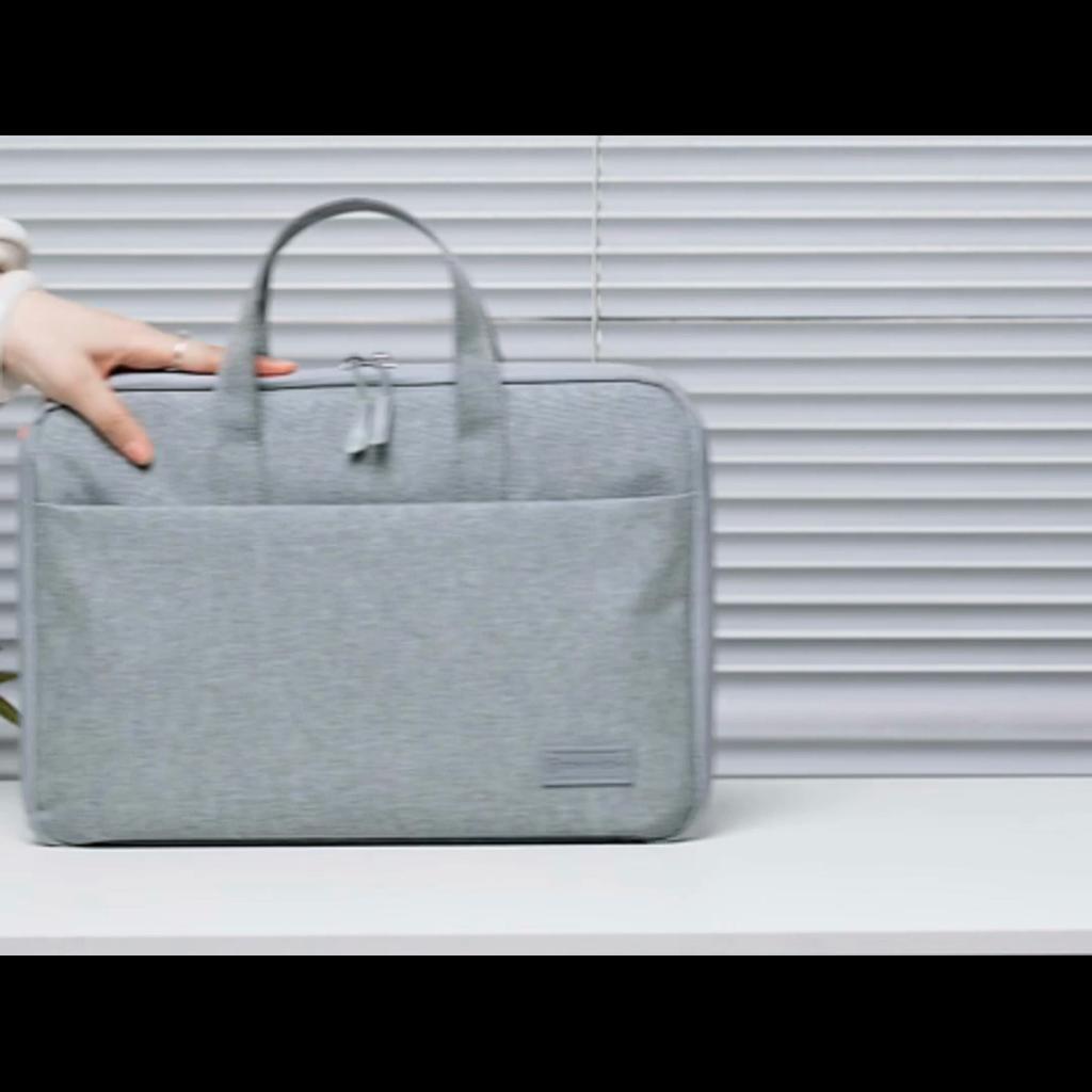 BRINCH 14-inch Full-Open Laptop Briefcase Lightweight Business Laptop Bag for Men and Women, 14 Inch