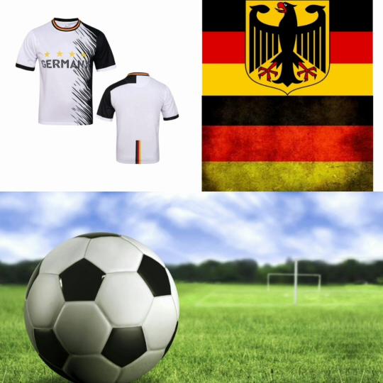 Euro 2024 Germany Football Soccer T-Shirt Graphic Retro Vintage 3D Print Men Women Unisex Short Sleeve Round Neck