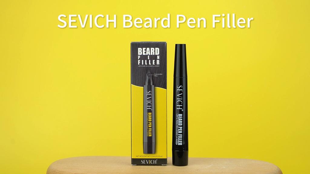 Waterproof Beard Pen Filler Men Moustache Coloring Pen Beard Coloring Filling Enhancer Black Fiber Hair Beard Stuffing Pen Tool