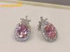 Sace Gems עגילי זירקון מסגסוגת נחושת קלאסית תכשיטי נשים מתנת מסיבת הבטחת חתונה