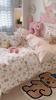 Cotton Four-piece Quilt Cover, Bed Sheet Three-piece Cartoon Girl Heart Bedding
