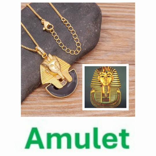 Pharaoh Necklace Ancient Egypt Egyptian Pyramid Symbol Eternal Life Pendant Amulet Talisman Power Authority Jewelry