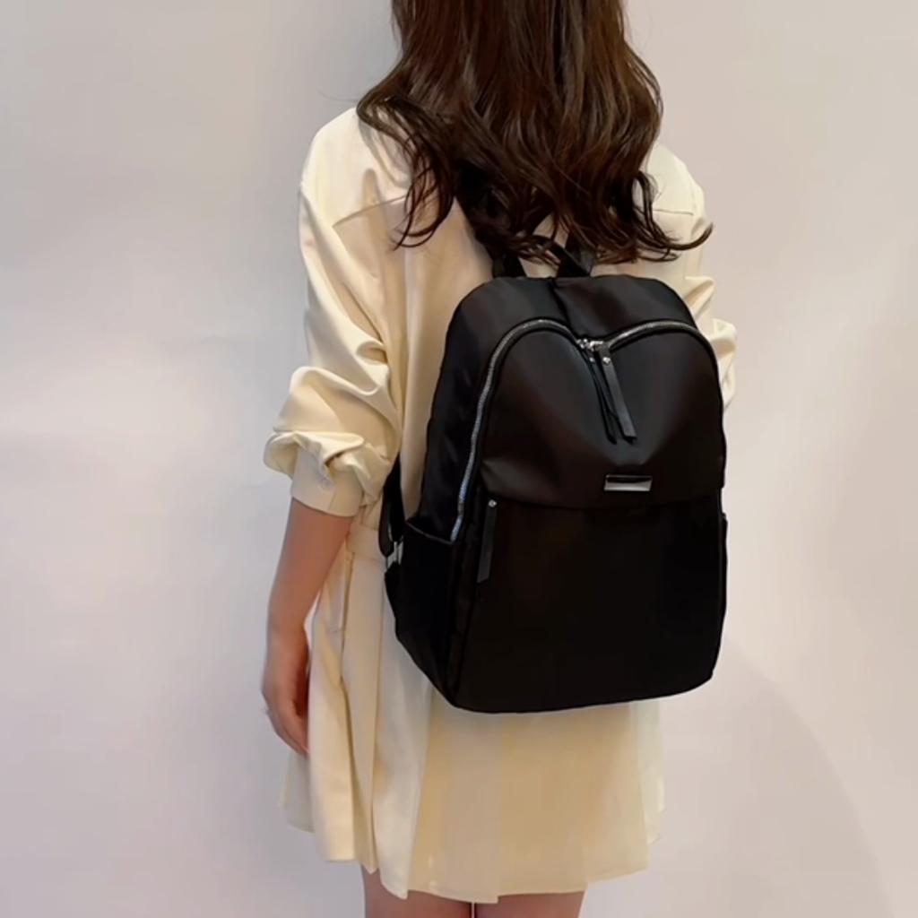 Oxford Women Travel Backpack Commuter Solid Color Backpack Student Schoolbag