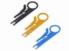 3pcs black/blue/yellow portable wire stripping pliers small wire stripping knife wire cutting tool network cable crimping pliers