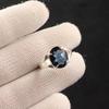 London Blue Topaz Gemstone 925 Sterling Silver Handmade Jewelry Designer Ring RR-75-6