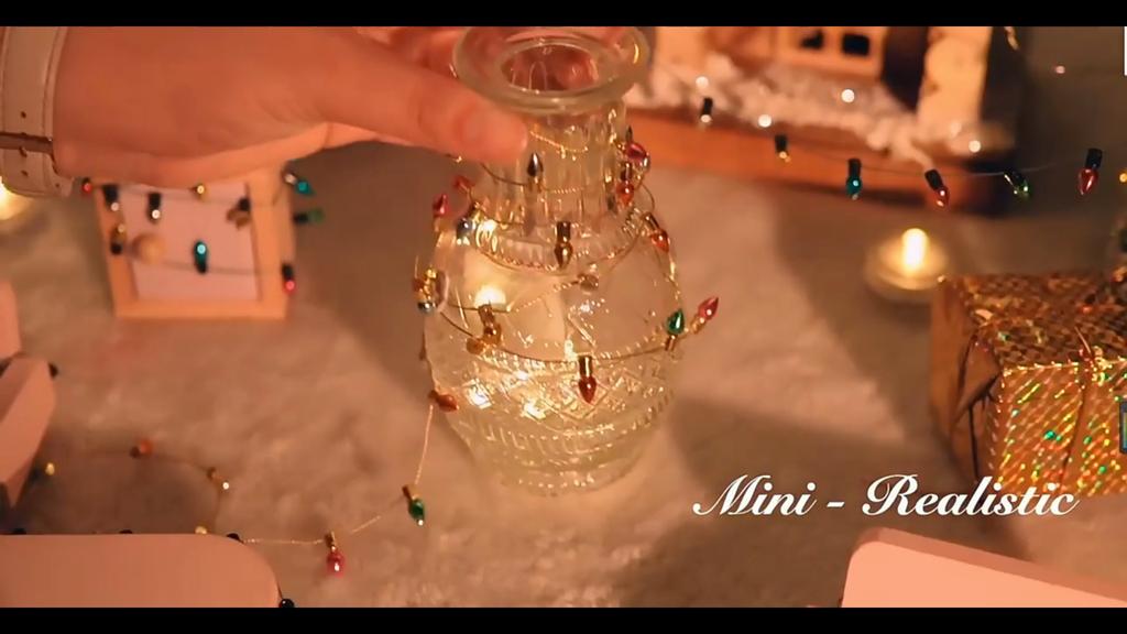 Kaufe Bunte Lichterkette, extra lang, glatte Oberfläche, frei geschnitten, breite Anwendung, dekorativer Kunststoff-Weihnachtsbaum, bunte gefälschte Lichterkette, DIY-Handwerk zum Preis ab 7.63