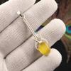 Yellow Cat's Eye Gemstone 925 Sterling Silver Jewelry Pendant 1.79" For Women PP-60-48