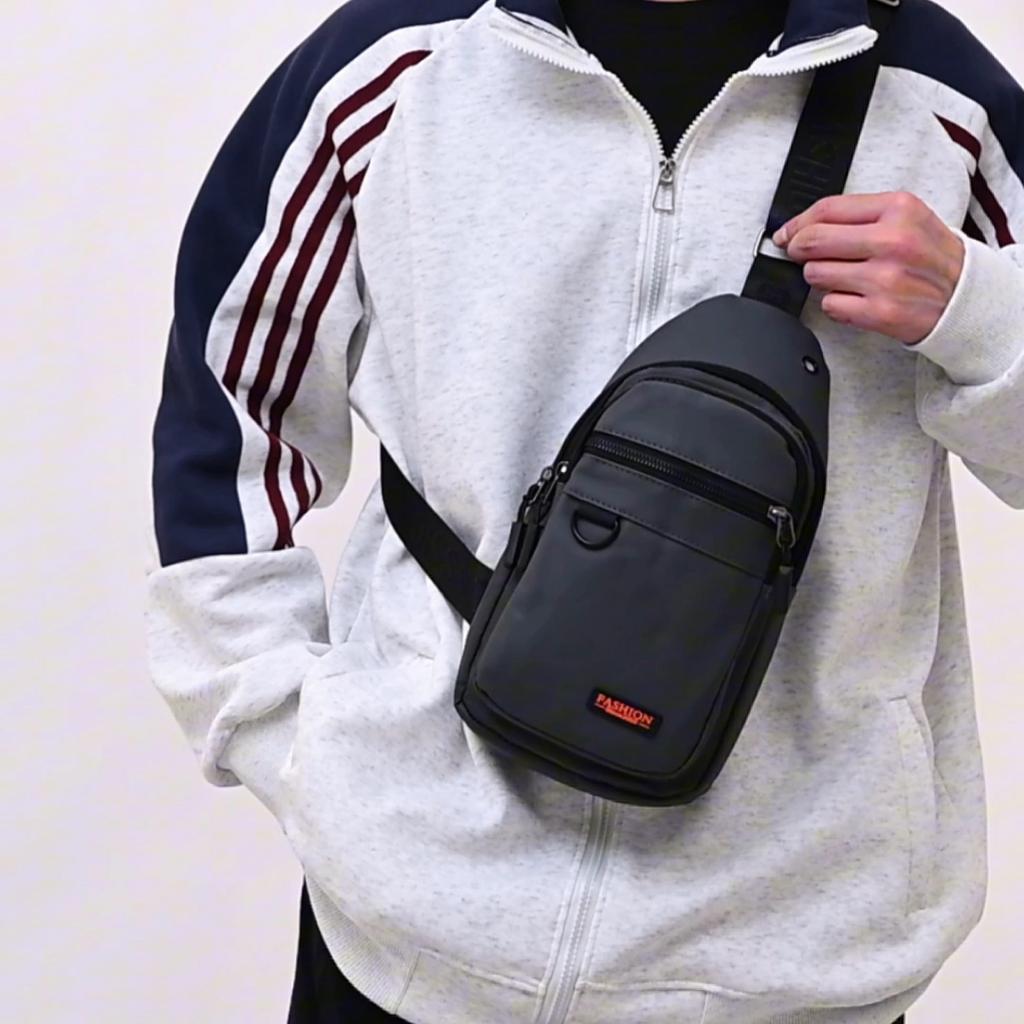 Vodoodpudivá pánská náprsní taška Velkokapacitní ramenní taška na dojíždění Vícevrstvá crossbody taška