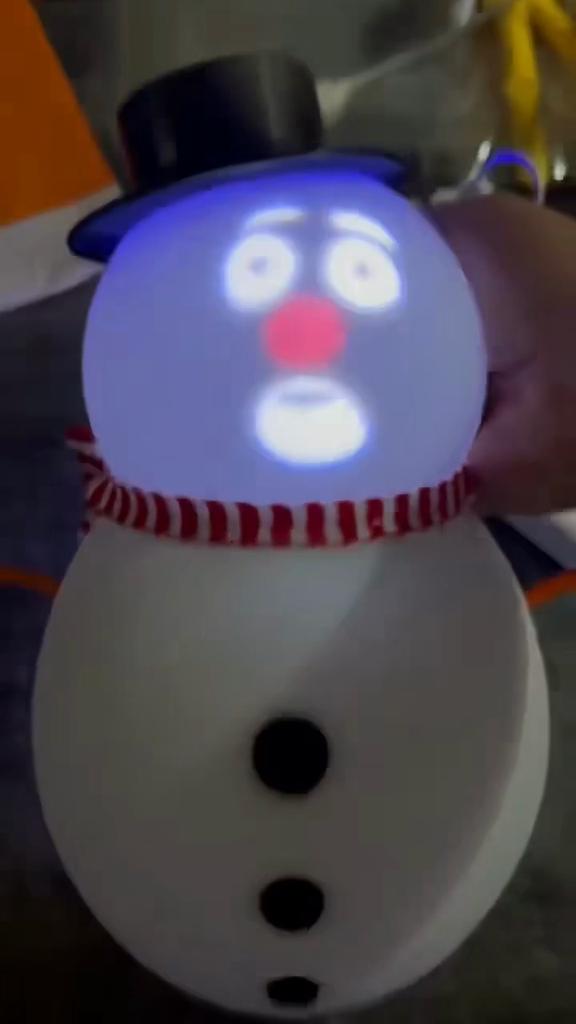 Animated Talking Snowman,Talking Animated Blink Snowman with Built In Projector and Speaker,Interactive Christmas Decoration