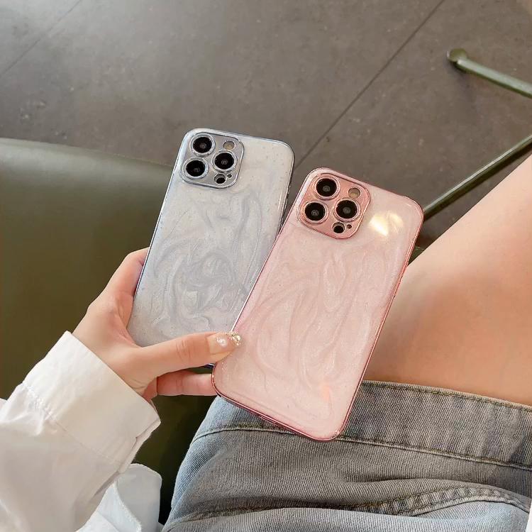 Luxury Ink Drip Gel Electroplated Case for iPhone 15 Pro Max 14 Plus 13 12 Pro 11 All-inclusive Fall Protection Cover