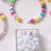 100Pcs Acrylic Colorful Love Beads For DIY Necklace Bracelet Earrings Jewelry Making Craft Accessories