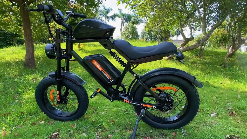 JKING FXH-002 Bicicleta Eléctrica Todoterreno para Adultos Motor de 500W Batería de 48V Ruedas de 20 Pulgadas Bicicleta Eléctrica para Off-Road