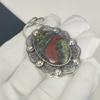 Natural Dragon Blood Jasper Gemstone Silver Pendant In 925 Sterling Silver- Handmade Design, Everyday Wear Jewelry, Unique Pendant Gift For Her