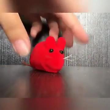Interactive Sound Plush Rubber Vinyl Mouse Pet Cat Realistic Sound Toys Flocking Mouse Funny Cat Random Colors Pet Toys