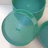 3Pcs Plastic Soil Sieve Filter Mesh for Soil Stone Sifting Filtration Home Garden Flower Plant Nursery Tools (Green)