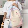 Junior School Student Schoolbag Color Contrast Backpack Girl College Style Backpack