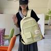 Rucsac de damă de culoare uni ghiozdan pentru elevi Rucsac de capacitate mare