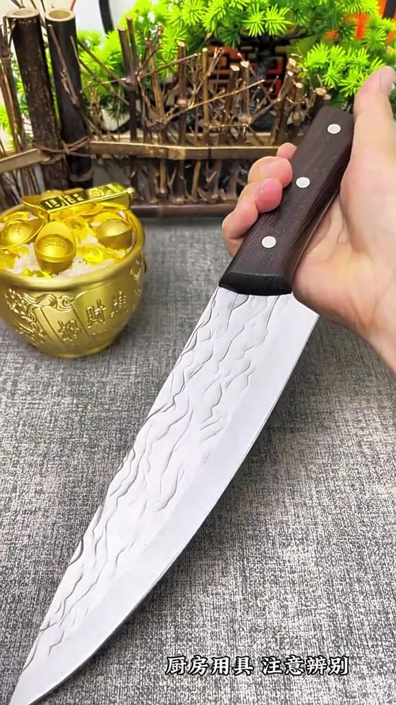 Kitchen Knives Forged Chef Cleaver Butcher Meat Fish Fruit Filleting Cutter Sushi Slicing Utility Knife with Wenge Handle