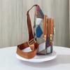 Color Block Chest Bag Women's Print Shoulder Bag Crossbody Bag Multi-Pocket Bag Mobile Phone Bag