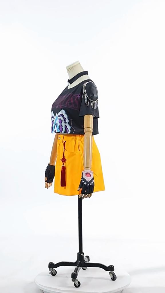 Kpop Demon Hunters Mira Cosplay Kostume Med Polyesterstof Til Spil Anime Rollespil Voksne