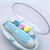 Baby Electric Nail Trimmer with Led Light Kid Nail Polisher Tool Baby Care Multifunctional Fingernail Cutter Trimmer Infant Manicure Set