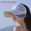 Summer Sun Protection Hat For Women With Large Brim Foldable Uv Shield Polyester Outdoor Sun Hat