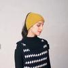 A Women's Knitted Hat with Exposed Braids, Autumn and Winter Thick Ear Protection Hat, Women's High Ponytail Braid