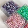 Glass Czech Round Beads Advanced Gradient Color Seed Spacer Beads For Jewelry Making Accessories