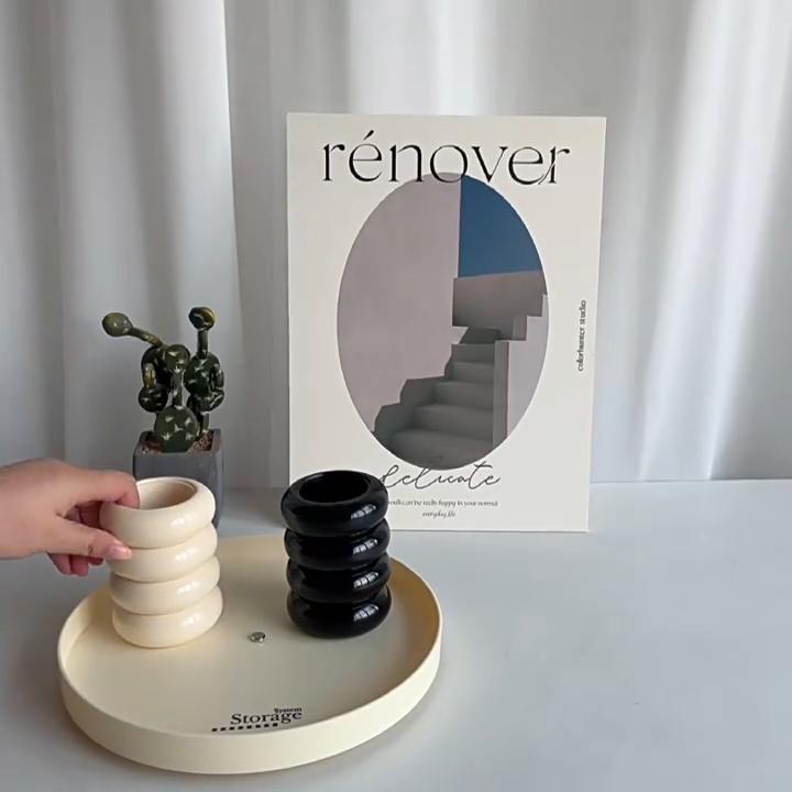 Make-up-Pinsel-Behälter Stiftehalter Große Kapazität Rund Halten Sie Ordnung Kreatives Design Schreibtisch-Stift Home Supply Aufbewahrungsbox