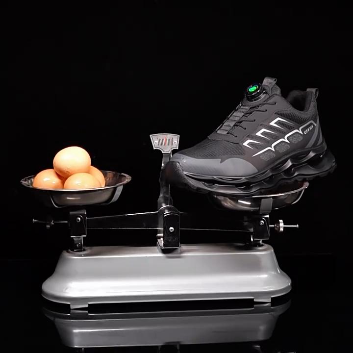 Rotary Buckle Work Sneakers Protective Shoes Puncture-Proof Anti-smash Steel Toe Shoes Men Indestructible Shoes Non Slip Boots