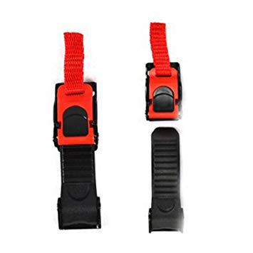 1X Quick Release Helmet Strap Buckle Pull Buckles Black & Red*vRSDE 1X Quick Release Helmet Strap Buckle Pull Buckles Black & Red*vRSDE