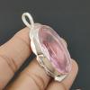 Pietre prețioase din kunzit roz, lucrate manual, bijuterii din argint 925, pandantiv, pandantiv boem, pandantiv cu piatră prețioasă din kunzit roz, pentru cadouri
