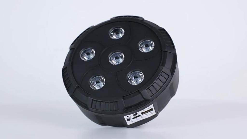 5LEDs Mini Par Light RGBW Stage Lights with Remote Control E27 Lamp Holder Voice Controlled KTV Bar