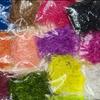 2M/Pack Predator Hackle Single-Sided Chenille Predator Hackle Fly Tying Material For Streamer Bodies Trout Pike Muskie Predators Fishing Lures