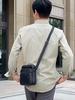 Pánská cestovní taška z pravé hovězí kůže Tašky přes rameno Casual Crossbody Tašky pro muže Casual Messenger Bag Tašky