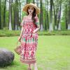Elegant Women's Summer Dress Loose Short Sleeve Plus Size Casual Long Dresses Vintage Clothes